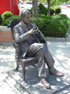 Rapid City, South Dakota, USA: statue of President Richard Nixon in China - sculptor Edward E. Hivaka - Presidential Walk - photo by G.Frysinger