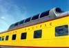 Green Bay (Wisconsin): Union Pacific panoramic car - train - photo by G.Frysinger