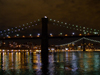 New York City: Brooklyn Bridge and Manhattan Bridge by night (photo by M.Bergsma)