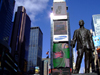 Manhattan (New York City): Times Square - statue of entertainer George M. Cohan (photo by M.Bergsma)