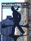 Manhattan (New York City): John Finley Walk sign - silhouette (photo by M.Bergsma)