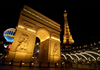 USA - Las Vegas (Nevada): Paris Hotel arch at night (photo by B.Cain)