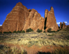 USA - Arches National Park (Utah): rock formations - stone walls - near Moab - photo by J.Fekete