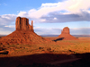 USA - Monument Valley (Arizona): the Left and Right Mitten - buttes - photo by J.Fekete