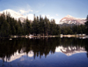 USA - Yosemite National Park (California): Mt.Dana and Mt.Gibbs - lake reflection - photo by J.Fekete