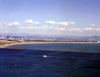 San Diego (California): view of the city from Point Loma, Coronado bridge, hotel del Coronado, downtown - photo by J.Fekete