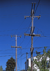 USA - Oakland (California): Telephone and Electricity Cables - Alameda County - photo by A.Bartel