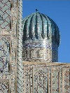 Uzbekistan - Samarkand: Registan Square - dome (photo by Dalkhat M. Ediev)