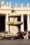 Holy See - Vatican - Rome - St. Peter's square - freezing under the sun - north fountain, by Carlo Maderno - photo by M.Torres