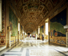 Vatican: Vatican Museum - Gallery of Maps by painted friar Ignazio Danti, with its vaulted ceiling with Mannerist decoration - photo by J.Fekete