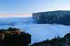 18 Venezuela - Bolivar - Canaima NP - A sea of clouds and the cliffs of Roraima at the sunrise - photo by A. Ferrari