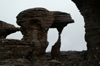 25 Venezuela - Bolivar - Canaima NP - Amazing rock formations in the fog, at the top of Roraima - photo by A. Ferrari