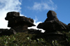 87 Venezuela - Bolivar - Canaima NP - Two strange rocks at the top of Roraima - photo by A. Ferrari
