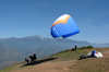 96 Venezuela - Merida - paragliding - taking-off   - photo by A. Ferrari