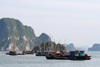 Halong Bay - vietnam: fishing boats rest - photo by Tran Thai