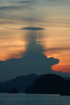 Halong Bay - vietnam: sunset - cloud formation - photo by Tran Thai