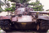 vietnam - Hue / HUI: souvenir of an american defeat - M48 tank - photo by N.Cabana
