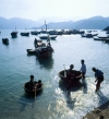 vietnam - Labour and leisure - fishermen and their children (photo by Joe Filshie)