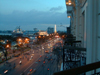 Ho Chi Minh city / Saigon: view from a balcony - South-Ton Duc Thang Avenue (photo by Robert Ziff)