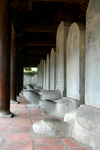 Hanoi - vietnam - Literature Temple - stone stelae engraved with the names of doctor laureates rest upon large stone tortoises - photo by Tran Thai