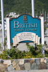 Tortola, BVI: Road Town - Welcome sign (photo by David Smith)