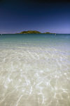 Jost van Dyke island from the beach at Cane Garden Bay, Tortola, British Virgin Islands - photo by D.Smith