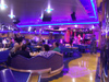 USVI - St. Thomas - purple lounge - Costa Magica luxury ocean liner - photo by G.Friedman