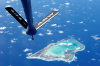 Wake island / AWK: the atoll from the air - boom from a KC-135 Stratotanker Air Refueling aircraft - photo by USAF / Tech. Sgt. Shane A. Cuomo