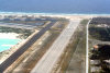 Wake island: airfield - runway and taxiway - photo by U.S. Coast Guard