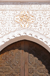 Layoune / El Aaiun, Saguia el-Hamra, Western Sahara: Moulay Abdel Aziz Great Mosque - detail of Moorish decoration - photo by M.Torres