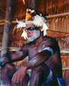 West Paupua - Syuru village - near Agats: Asmat man (photo by G.Frysinger)