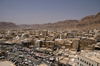 Sayun / Seiyun / Say'un, Hadhramaut Governorate, Yemen: view over the town - capital of the sultanate of Kathiri till 1967, Aden Protectorate - photo by J.Pemberton