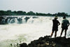 Victoria Falls / Mosi-oa-Tunya, Zambia: spectators looking at the falls - photo by C.Engelbrecht