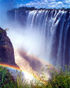 Victoria Falls / Mosi-oa-Tunya,  Zambia: finding the rainbow - Unesco world heritage site - photo by B.Cloutier