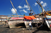 Stone Town, Zanzibar, Tanzania: fishing boats in the dhow harbour - Malindi area - photo by M.Torres