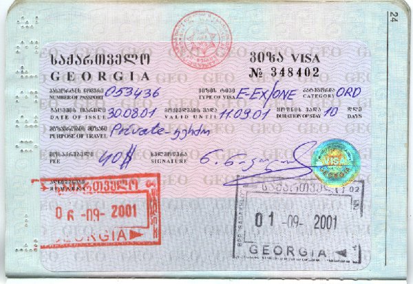 tourist visa for georgia from india