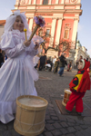 Slovenia - Ljubliana: Pust celebrations - fairy and the Franciscan church - photo by I.Middleton